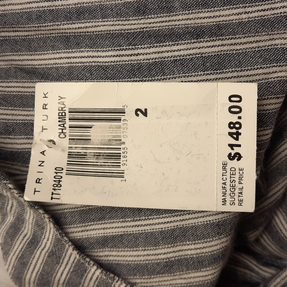 NWT, Trina Turk Santa Barbara Chambray Dress - Picture 12 of 14